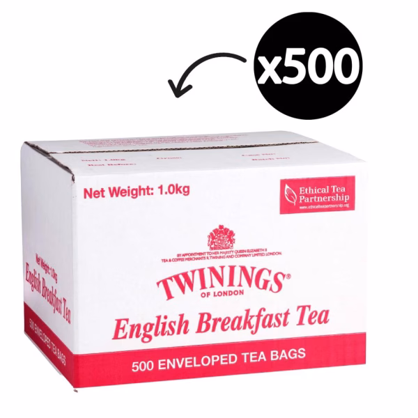 Twinning English Breakfast Tea Enveloped- Carton 500